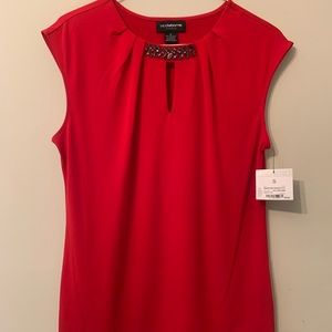 NWT Liz Claiborne red tank top